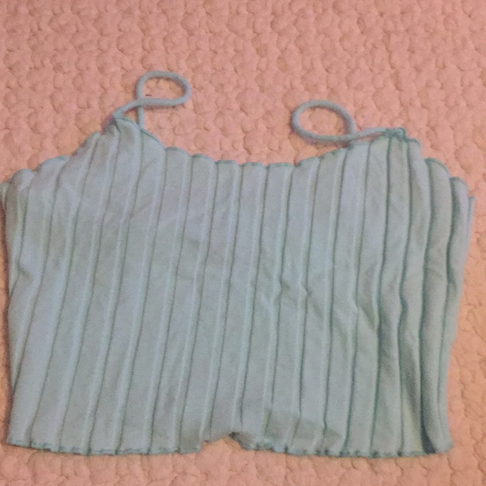 SHEIN mint green Crop top